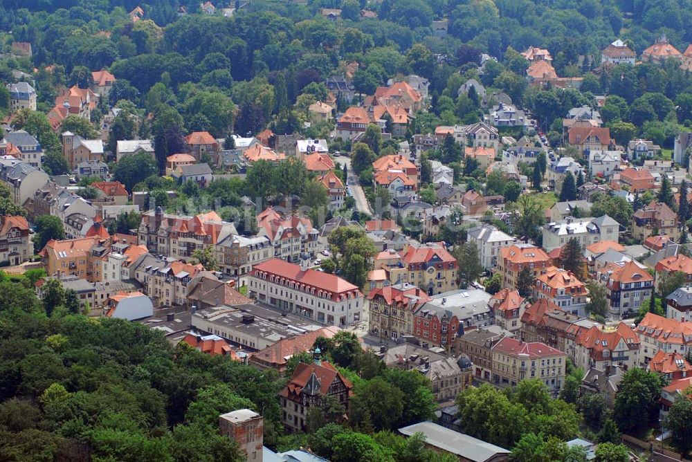 Dresden aus der Vogelperspektive: Blick auf den Dresdner Stadteil Loschwitz