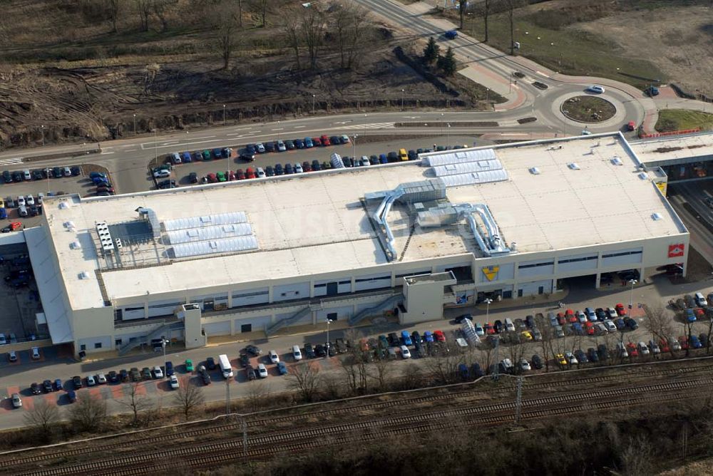 Bernau aus der Vogelperspektive: Blick auf das Edeka-Center in Bernau