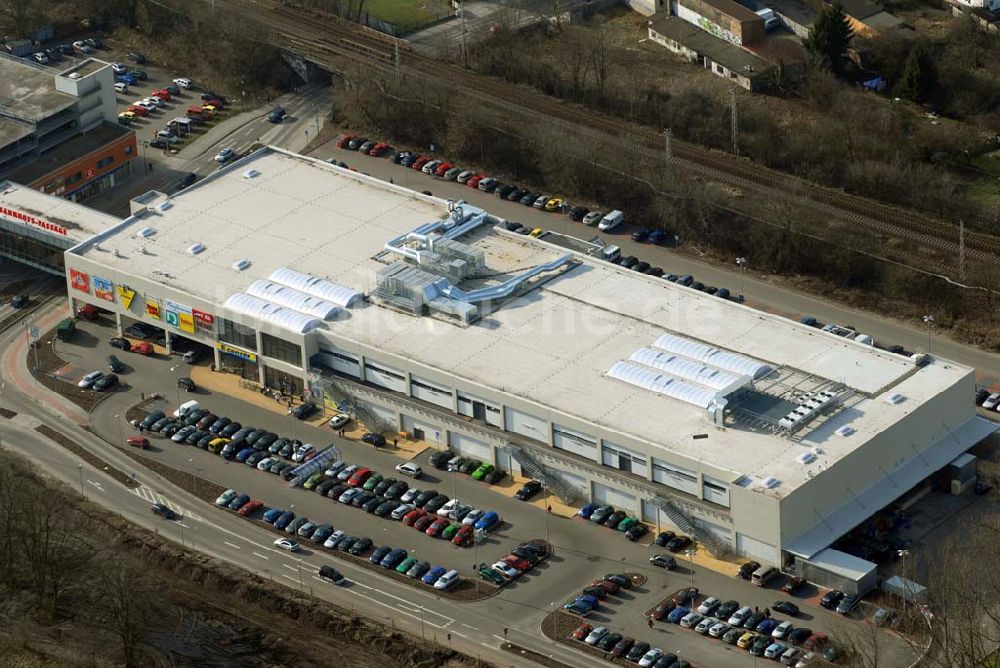 Luftbild Bernau - Blick auf das Edeka-Center in Bernau