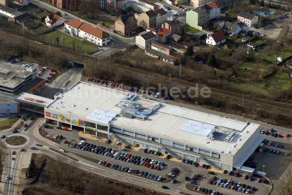 Luftaufnahme Bernau - Blick auf das Edeka-Center in Bernau