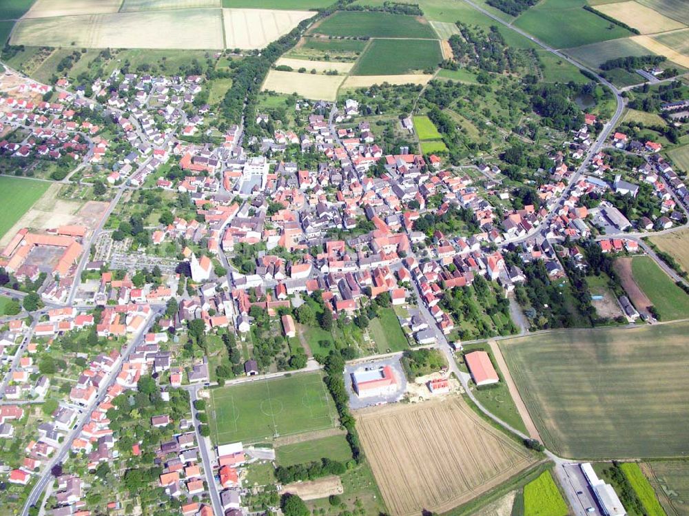 Egenfeld - Otzberg / Hessen aus der Vogelperspektive: Blick auf Egenfeld / Otzberg in Hessen