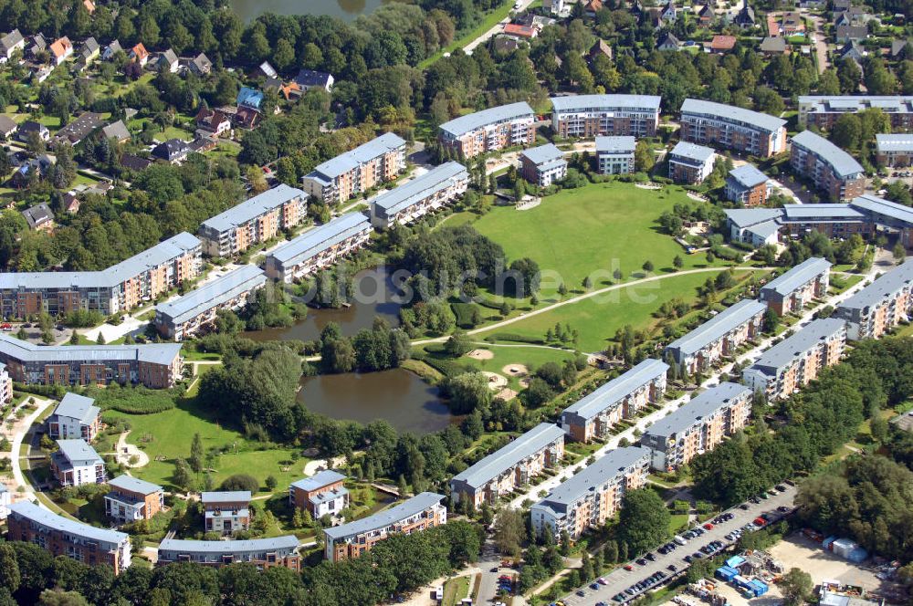 Luftaufnahme Hamburg - Blick auf die ehemalige Trabrennbahn in Farmsen-Berne