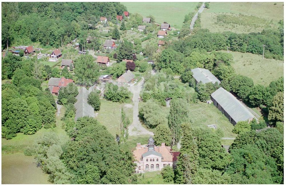 Luftaufnahme Sonnenburg - Blick auf den ehemaligen Landsitz H.Görings