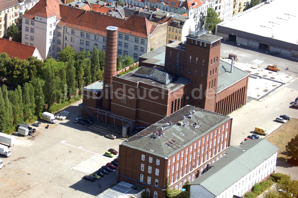 Luftaufnahme Berlin - Blick auf ein ehemaliges Brauerei-Gelände in Berlin-Neukölln