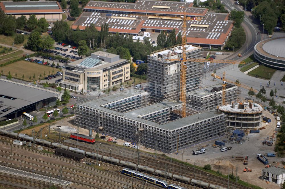 Oldenburg aus der Vogelperspektive: Blick auf einen Neubau Ecke Straßburger/Maastrichter Straße in Oldenburg