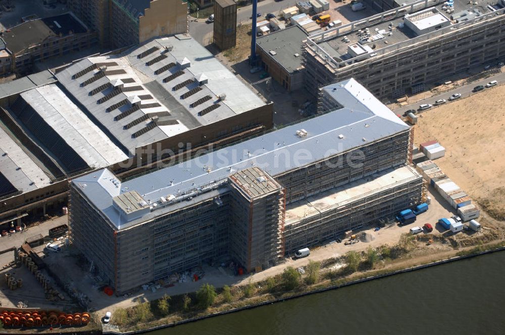 Luftbild Berlin - Blick auf einen Neubau der FHTW in Berlin Oberschöneweide