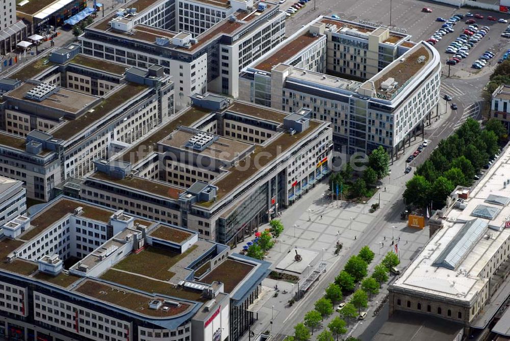 Luftaufnahme Magdeburg - Blick auf das Einkaufszentrum City Carré in Magdeburg