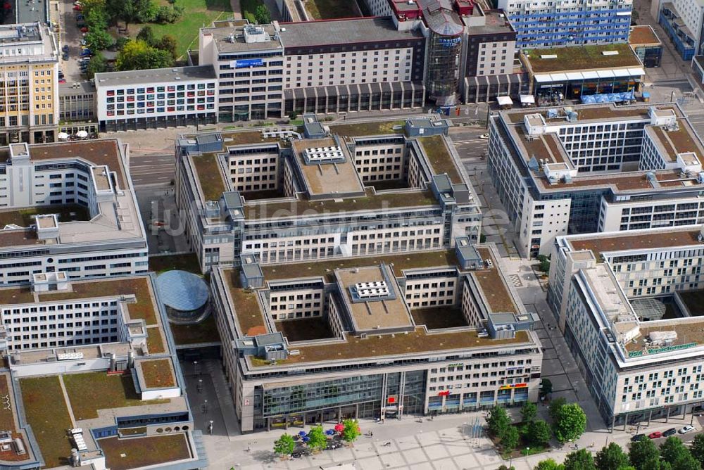 Luftaufnahme Magdeburg - Blick auf das Einkaufszentrum City Carré in Magdeburg