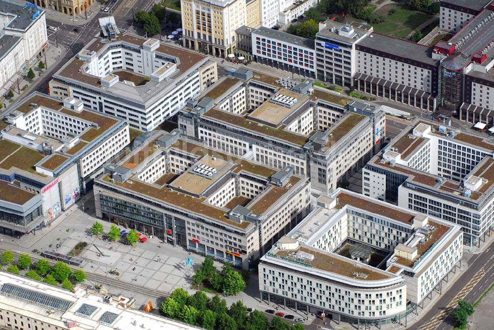 Magdeburg aus der Vogelperspektive: Blick auf das Einkaufszentrum City Carré in Magdeburg