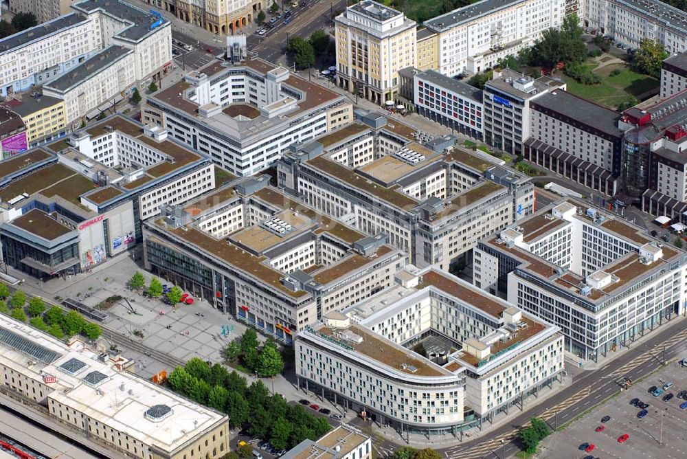 Luftaufnahme Magdeburg - Blick auf das Einkaufszentrum City Carré in Magdeburg