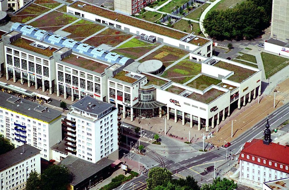 Luftaufnahme Gera / Thüringen - Blick auf das Einkaufszentrum Gera Arcaden der mfi management für immobilien AG