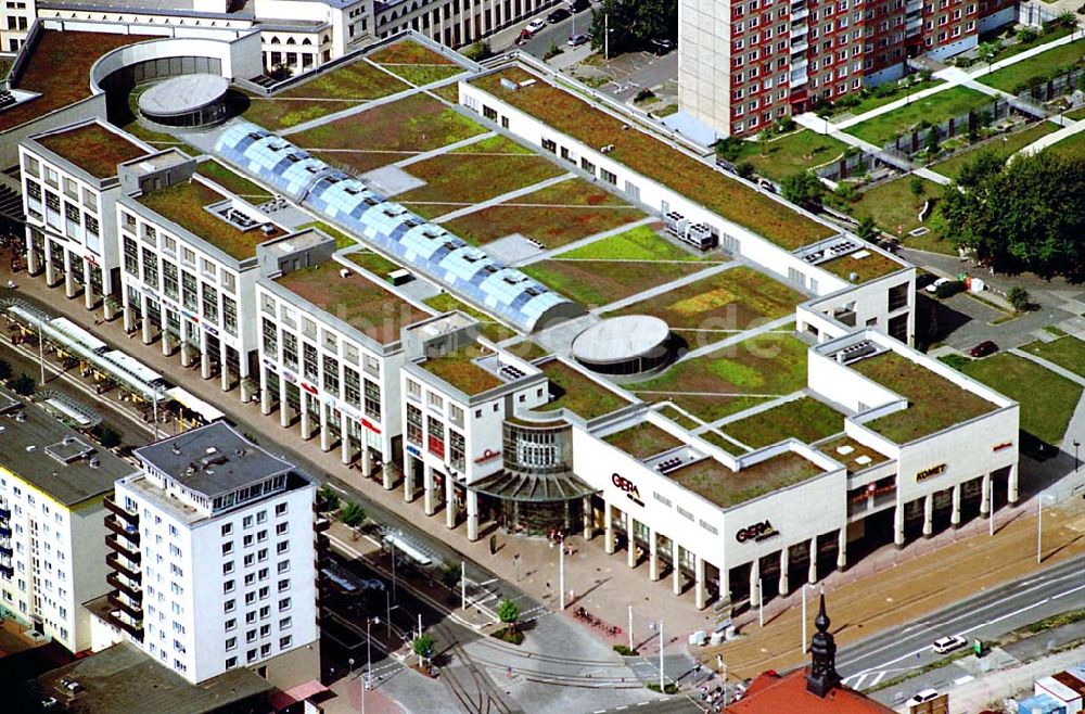 Gera / Thüringen von oben - Blick auf das Einkaufszentrum Gera Arcaden der mfi management für immobilien AG