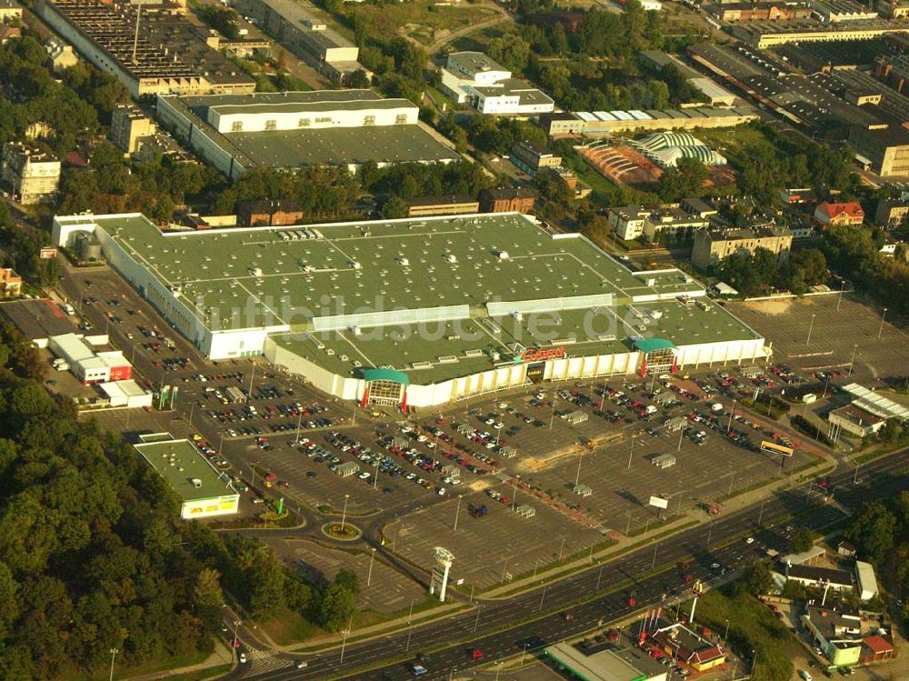 Luftaufnahme Lodz - Blick auf das Einkaufzentrum Geant in Lodz