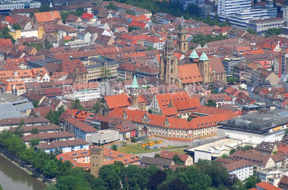 Luftbild Heilbronn - Blick auf die Erschließungsfläche für die neue Stadtgalerie Heilbronn