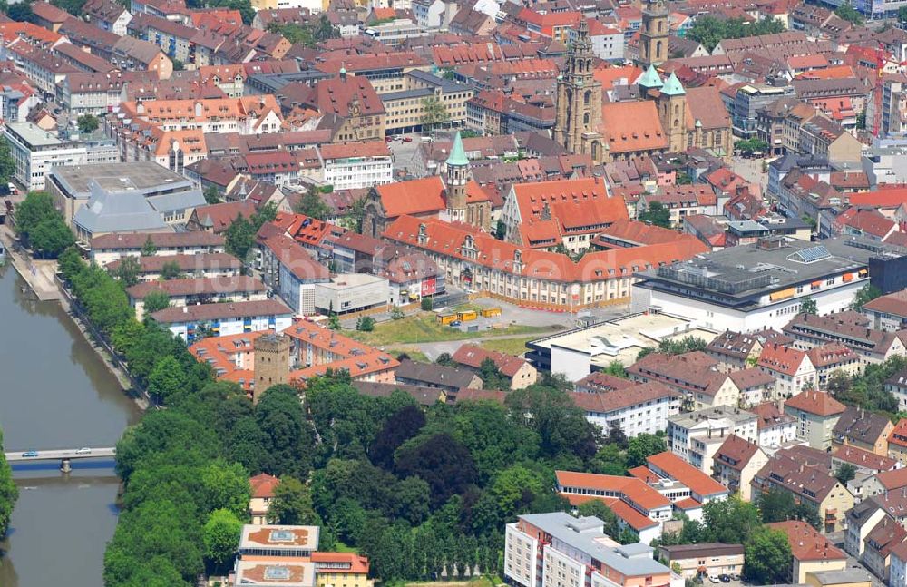 Heilbronn von oben - Blick auf die Erschließungsfläche für die neue Stadtgalerie Heilbronn