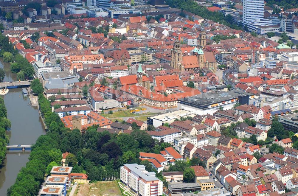 Luftbild Heilbronn - Blick auf die Erschließungsfläche für die neue Stadtgalerie Heilbronn