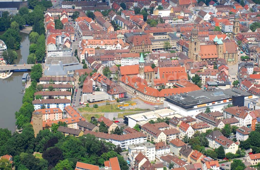 Luftaufnahme Heilbronn - Blick auf die Erschließungsfläche für die neue Stadtgalerie Heilbronn