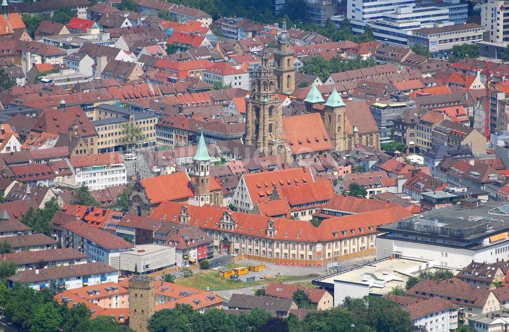 Luftbild Heilbronn - Blick auf die Erschließungsfläche für die neue Stadtgalerie Heilbronn