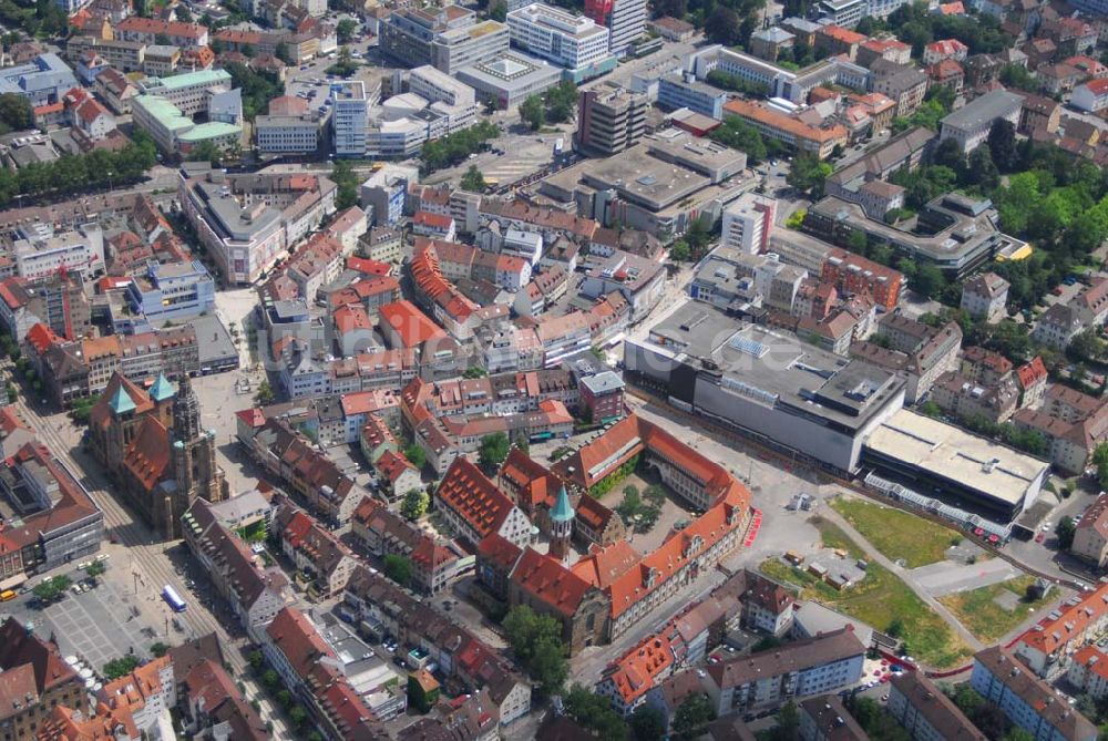 Luftaufnahme Heilbronn - Blick auf die Erschließungsfläche für die neue Stadtgalerie Heilbronn