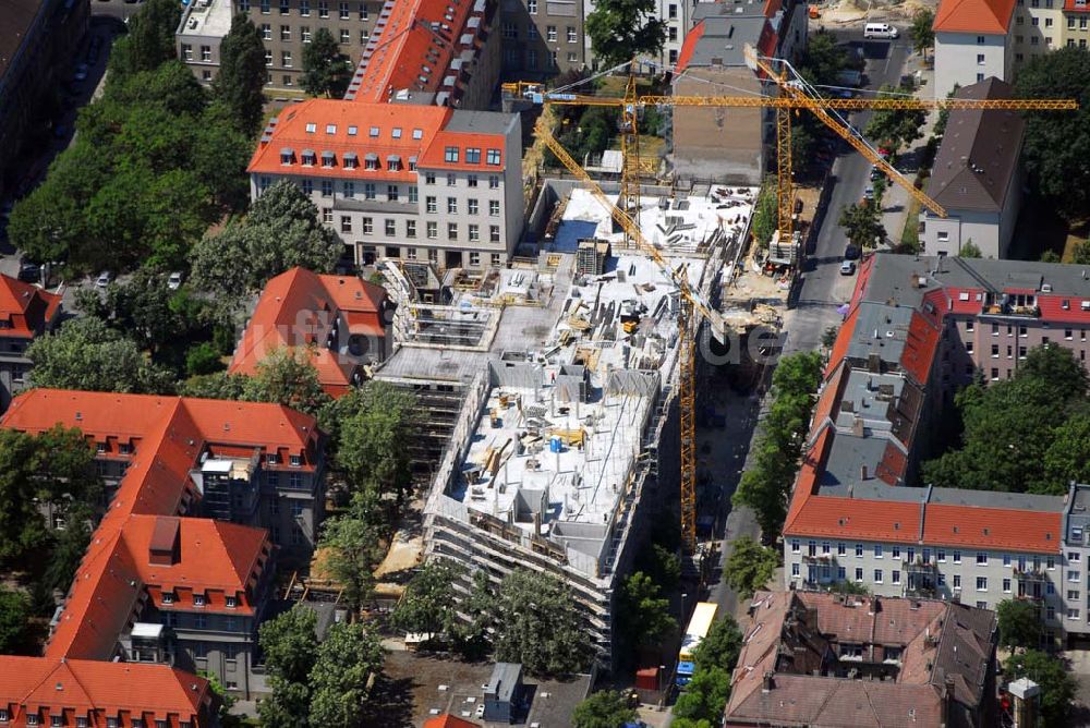 Berlin Lichtenberg von oben - Blick auf den Erweiterungsbau am Krankenhaus Lichtenberg in der Fanningerstraße