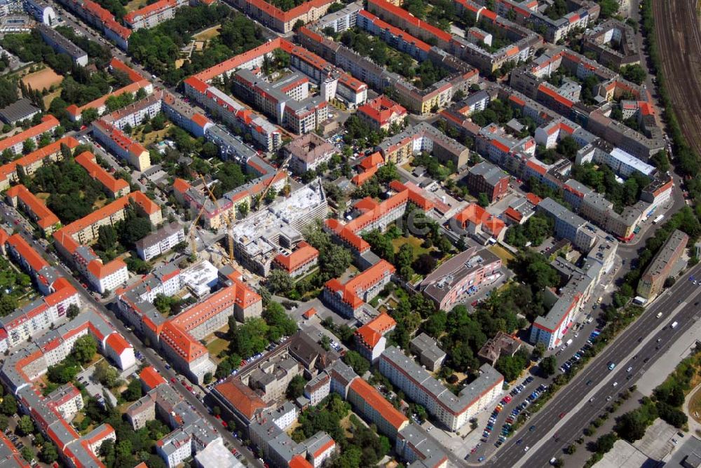 Luftbild Berlin Lichtenberg - Blick auf den Erweiterungsbau am Krankenhaus Lichtenberg in der Fanningerstraße