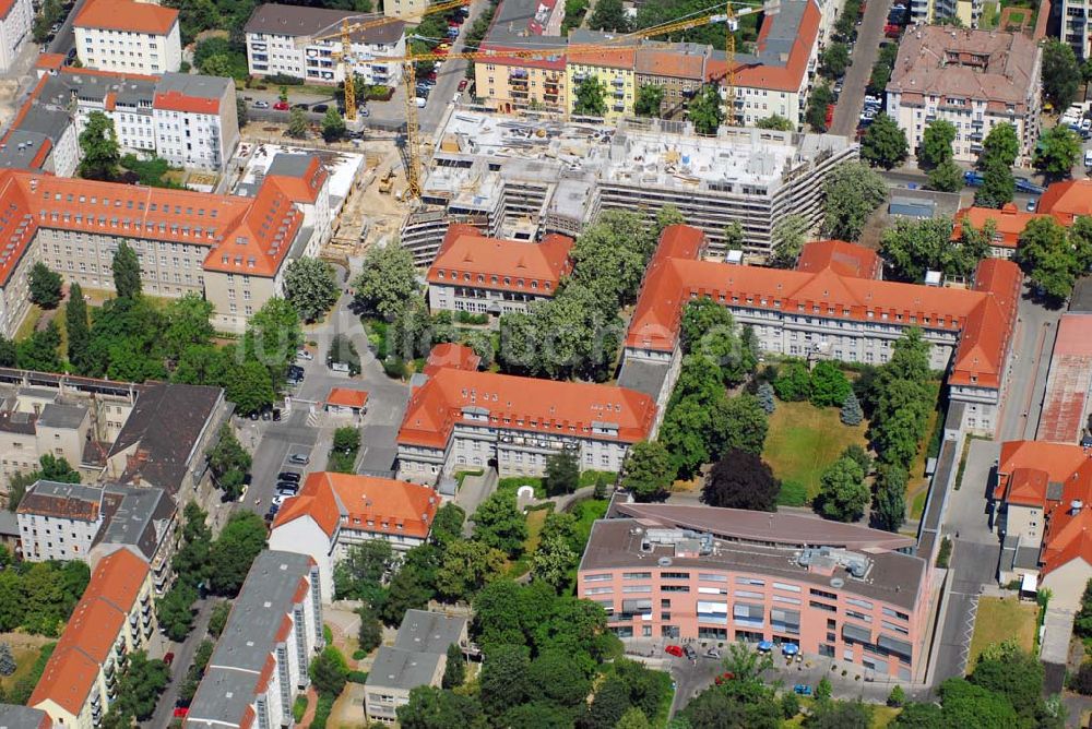 Berlin Lichtenberg von oben - Blick auf den Erweiterungsbau am Krankenhaus Lichtenberg in der Fanningerstraße