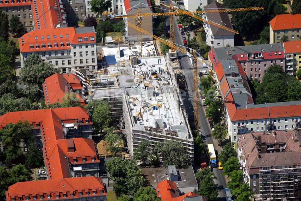 Luftbild Berlin Lichtenberg - Blick auf den Erweiterungsbau am Krankenhaus Lichtenberg in der Fanningerstraße