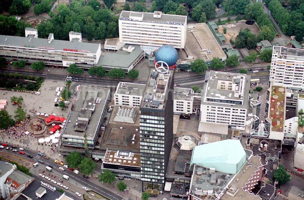 Luftbild Berlin - 23.07.1995 Blick auf das Europacenter