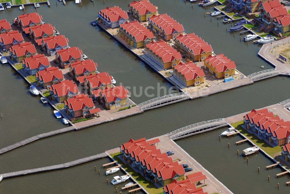 Rheinsberg aus der Vogelperspektive: Blick auf das fast fertige Hafendorf Rheinsberg