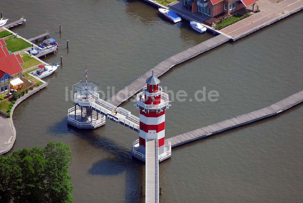 Rheinsberg von oben - Blick auf das fast fertige Hafendorf Rheinsberg