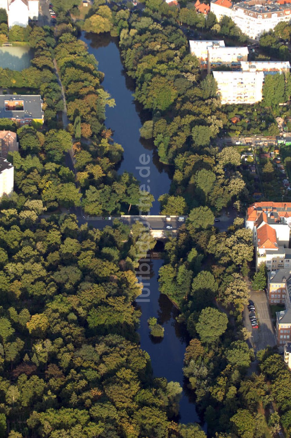 Berlin von oben - Blick auf den Fennsee in Berlin Charlottenburg-Wilmersdorf