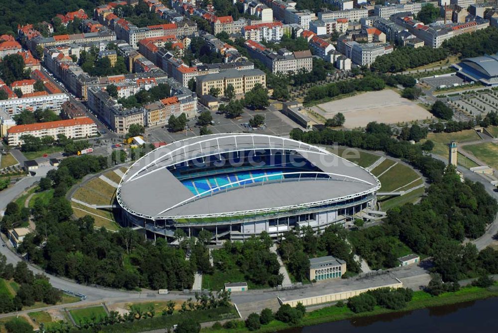 Leipzig von oben - Blick auf das fertige Zentralstadion