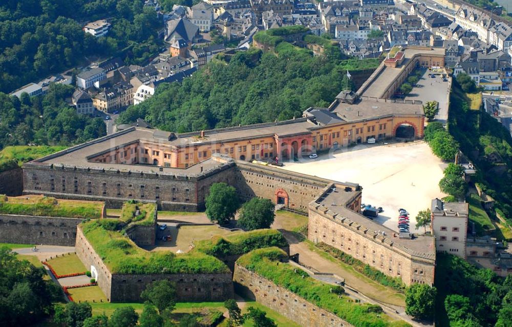 Koblenz aus der Vogelperspektive: Blick auf die Festung Ehrenbreitstein in Koblenz