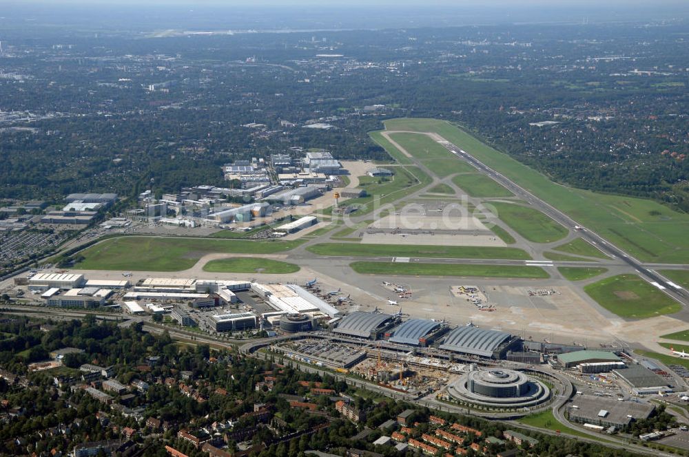 Luftaufnahme Hamburg - Blick auf den Flughafen Hamburg