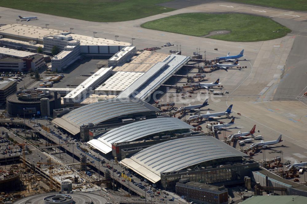 Hamburg aus der Vogelperspektive: Blick auf den Flughafen Hamburg