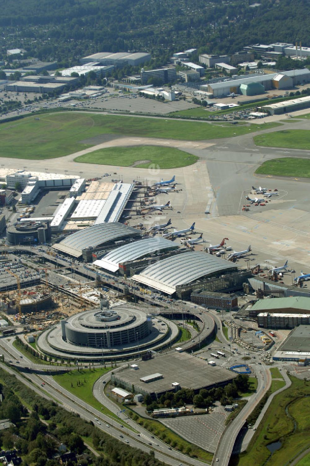 Hamburg von oben - Blick auf den Flughafen Hamburg