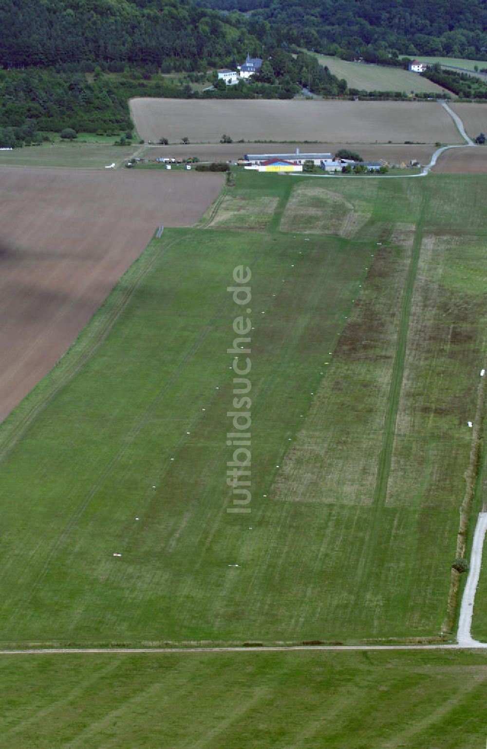 Luftbild Bad Berka - Blick auf den Flugplatz Bad Berka