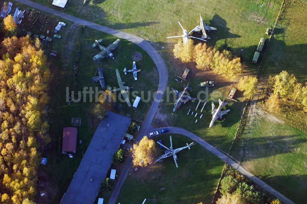 Cottbus aus der Vogelperspektive: Blick auf das Flugplatzmuseum in Cottbus