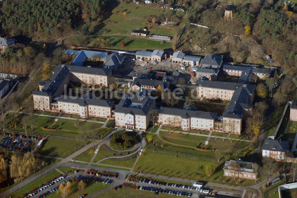 Eberswalde aus der Vogelperspektive: Blick auf Forensische Klinik der Landesklinik Eberswalde