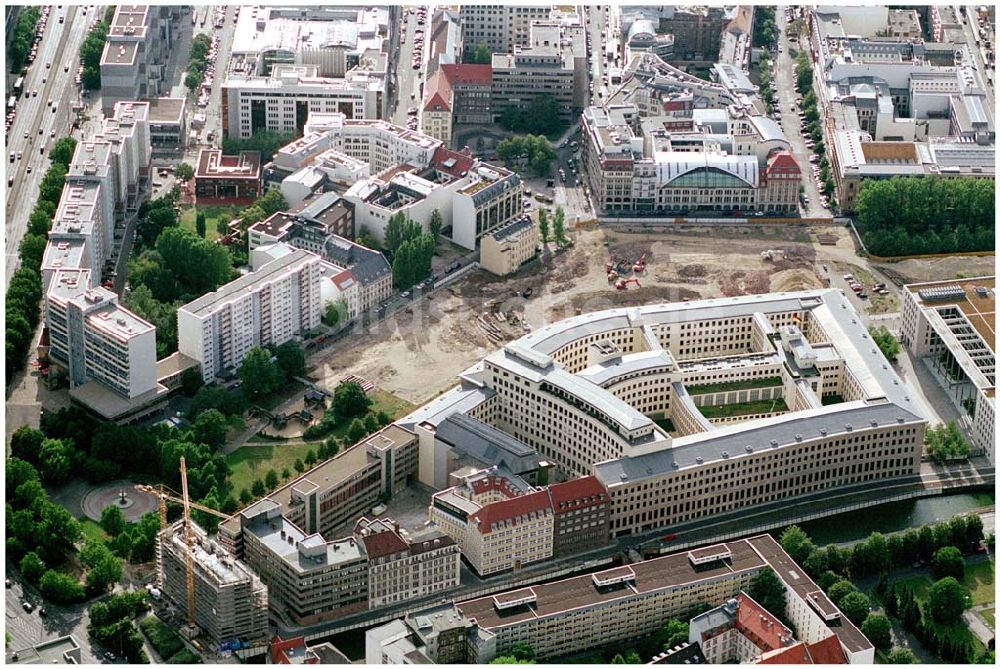 Berlin von oben - Blick auf den Friedrichswerder in Berlin Mitte