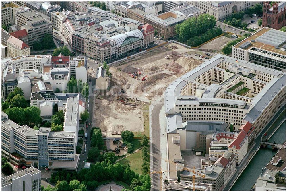 Luftaufnahme Berlin - Blick auf den Friedrichswerder in Berlin Mitte