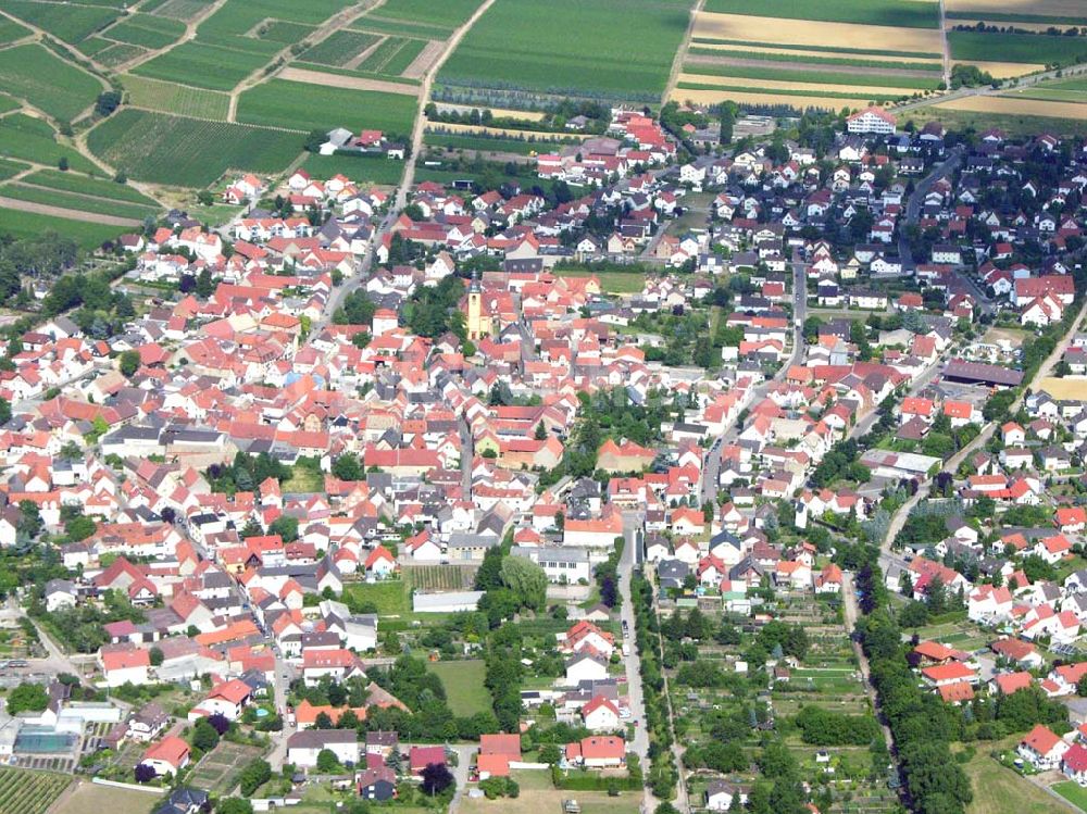 Luftbild Fron Abenheim bei Worms / Rheinland-Pfalz - Blick auf Fron Abenheim bei Worms