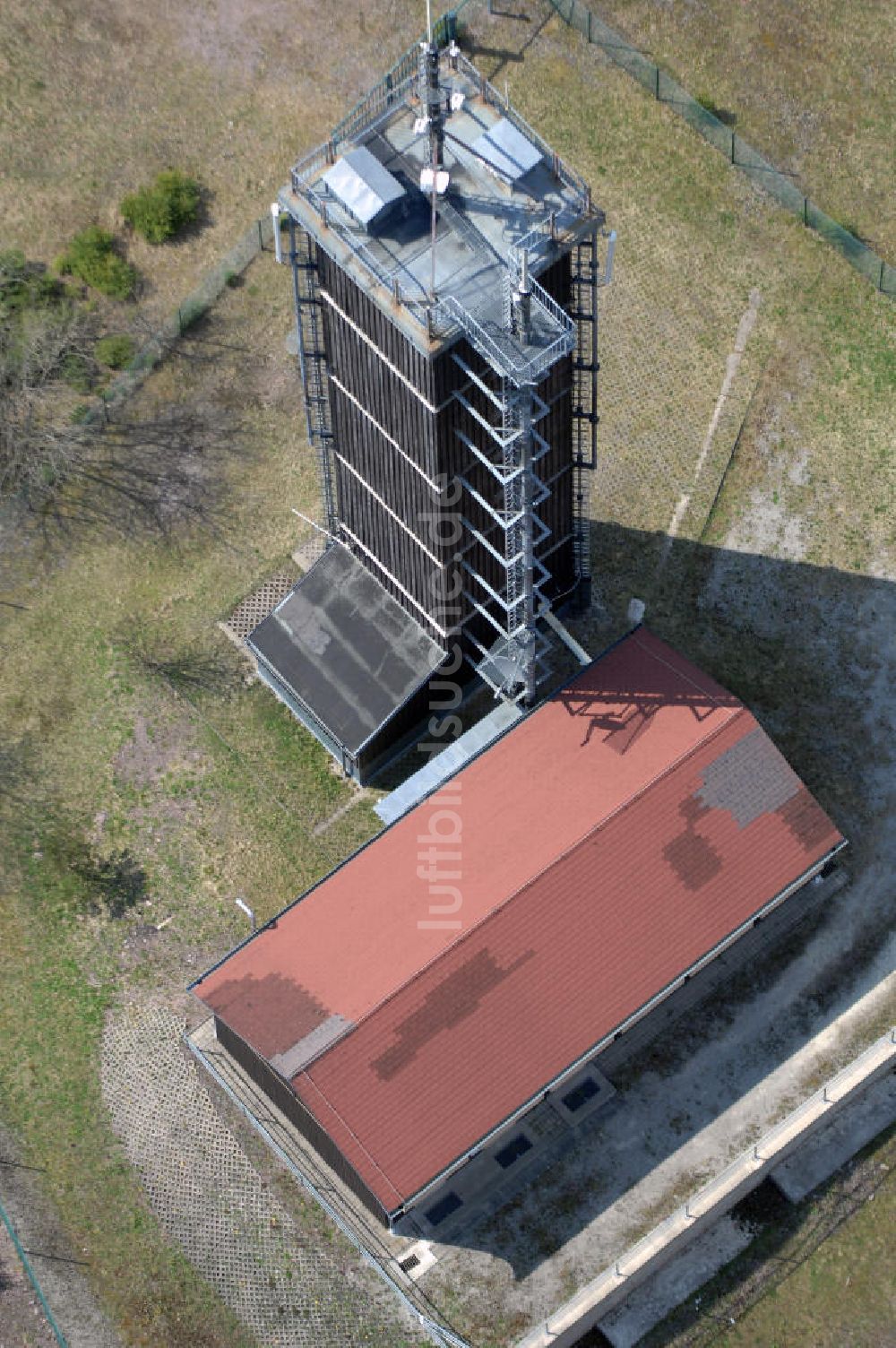 Luftbild Ilmenau - Blick auf den Funkturm auf dem Kickelhahn