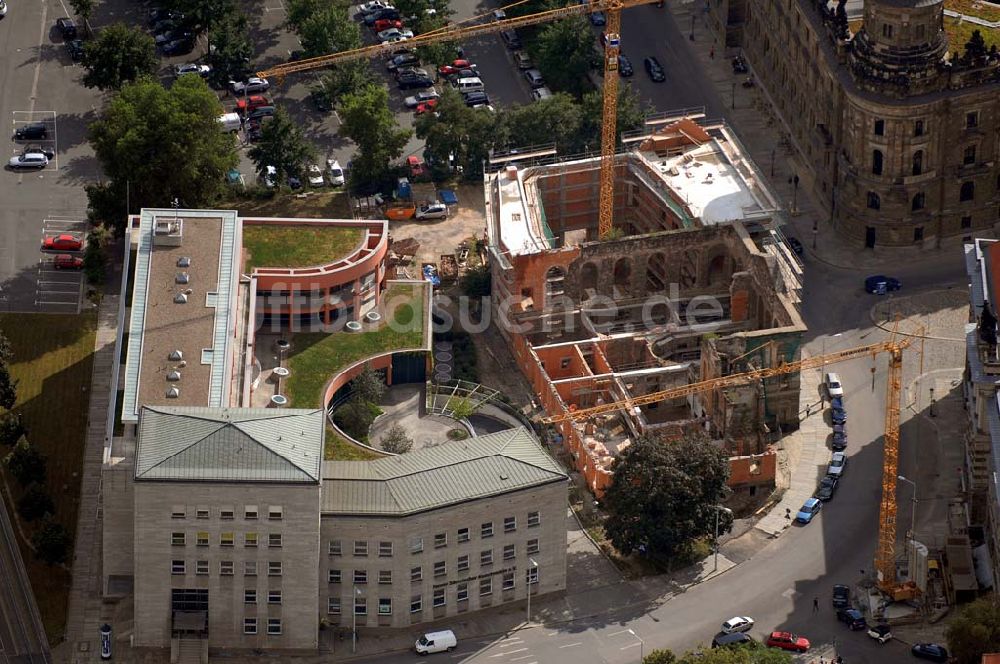 Luftbild Dresden - Blick auf Gebäde Neuer Sächsischer Kunstverein e.V