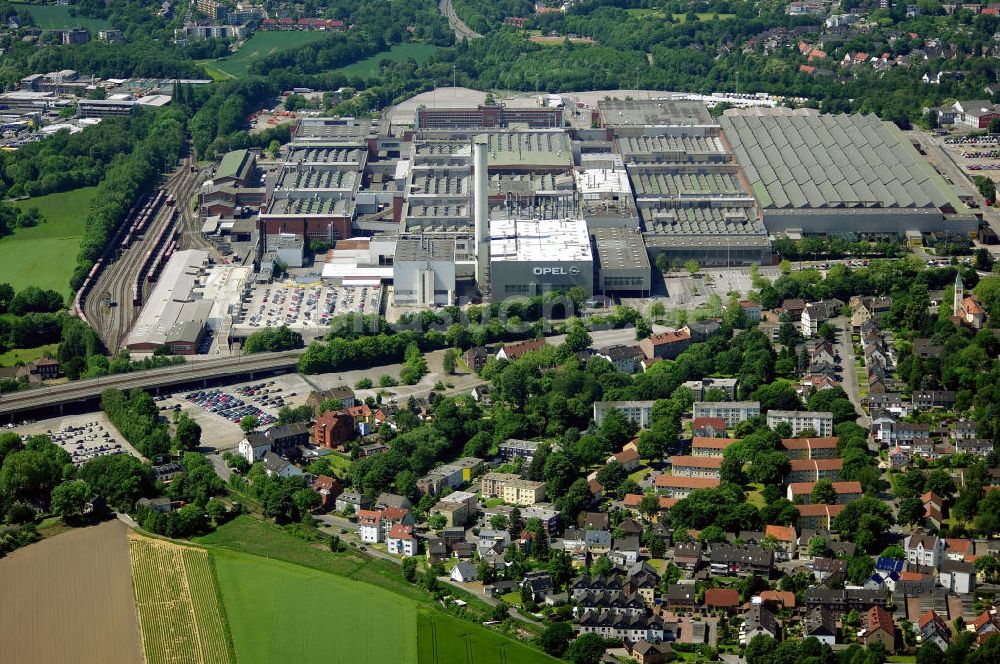 Luftbild BOCHUM - Blick auf das Gelände der Adam Opel GmbH Werk Bochum I