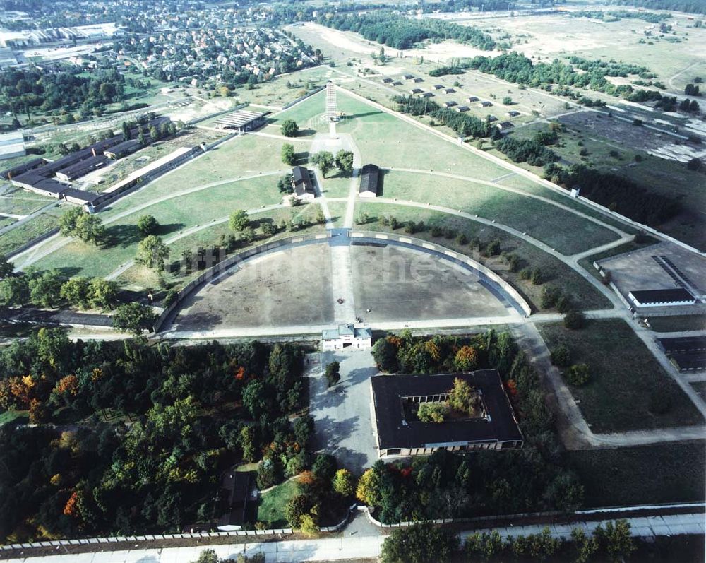 Luftaufnahme Oranienburg / BRB - Blick auf das Gelände des ehemaligen Konzentrationslagers Sachsenhausen in Oranienburg / BRB.