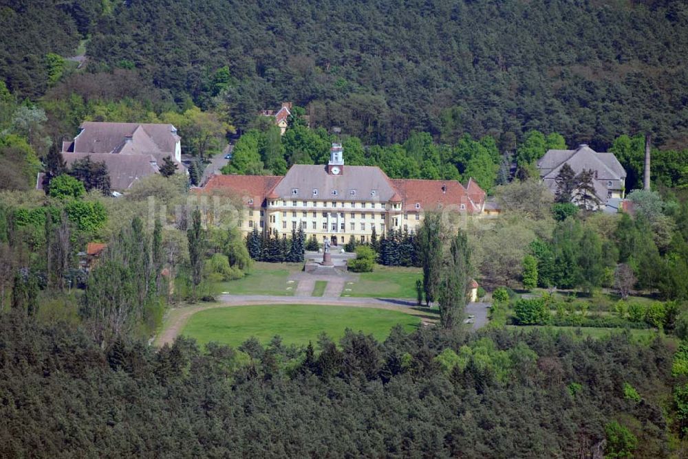 Wünsdorf von oben - Blick auf das Gelände des ehemaligen russischen Oberkommando in Wünsdorf