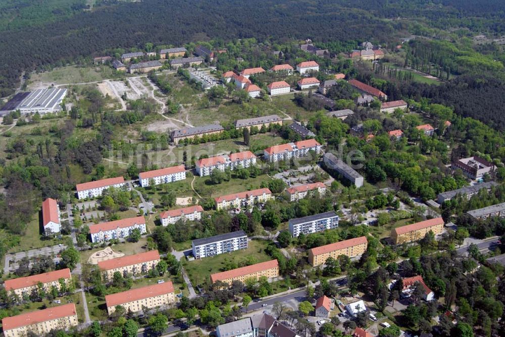 Wünsdorf von oben - Blick auf das Gelände des ehemaligen russischen Oberkommando in Wünsdorf