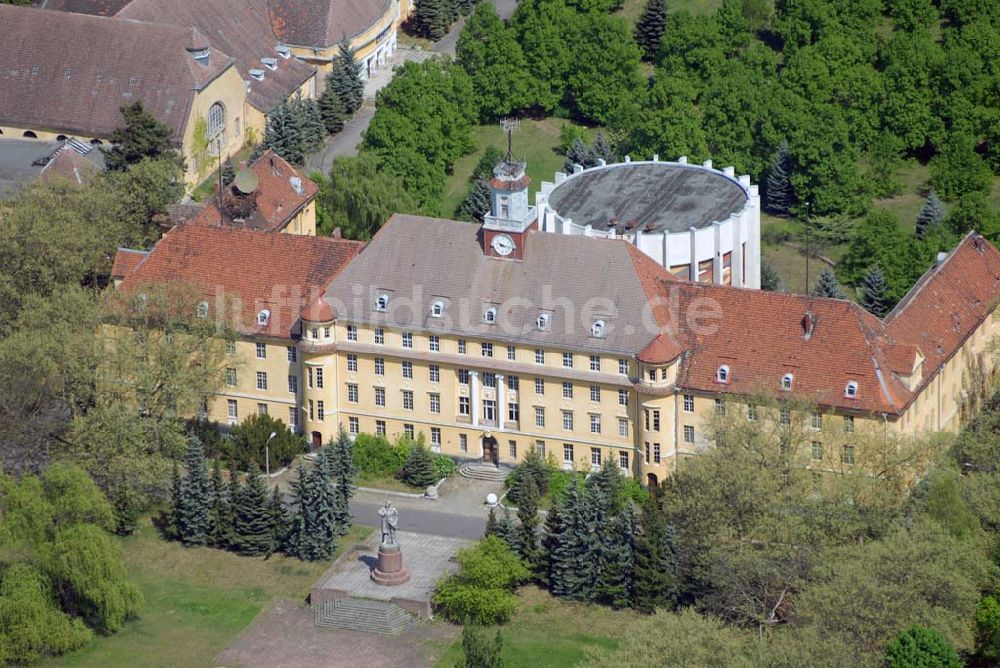 Luftaufnahme Wünsdorf - Blick auf das Gelände des ehemaligen russischen Oberkommando in Wünsdorf