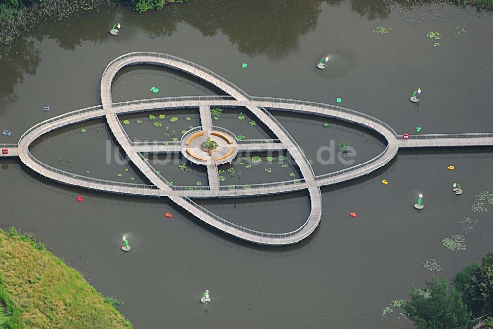 Luftaufnahme Rathenow - Blick auf das Gelände der Landesgartenschau 2006 in Rathenow